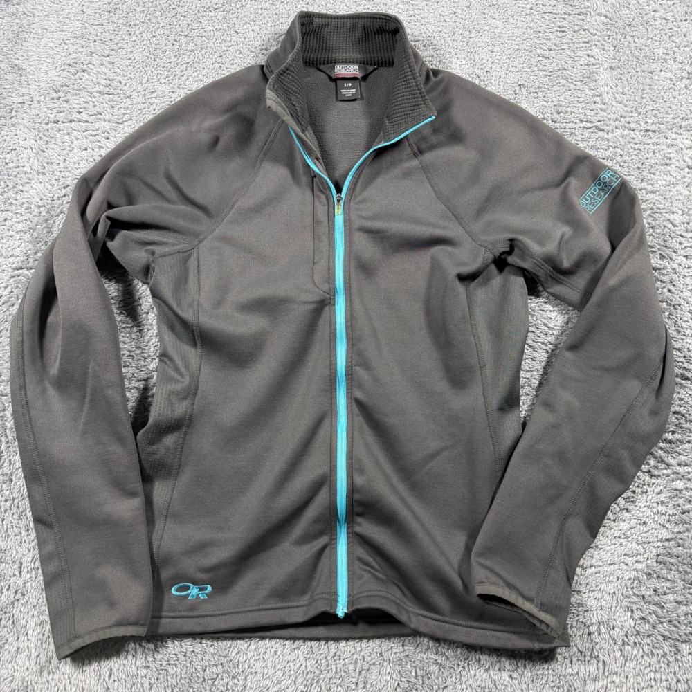 Outdoor Research Radiant Hybrid‎ Jacket Womens Gray Full Zip Fleece Outdoor - S